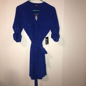 Express button-up dress